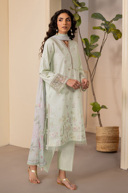 Seran | Nayab Eid Lawn | ABEER XL Pastel Mint Lawn