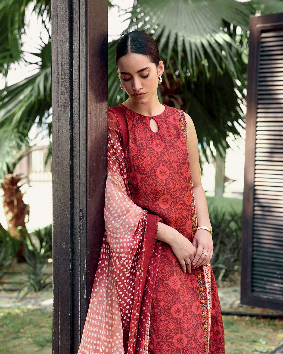 Faiza Saqlain | Carmela Luxury Pret | Gloriana M Red Oak Silk