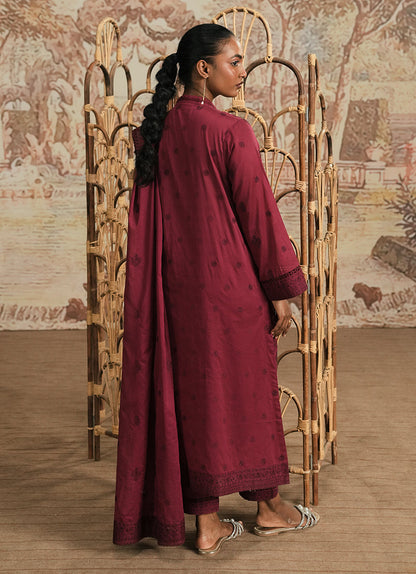 Image | Spring the Tea | ICSE-213678-12176 S Maroon Cotton