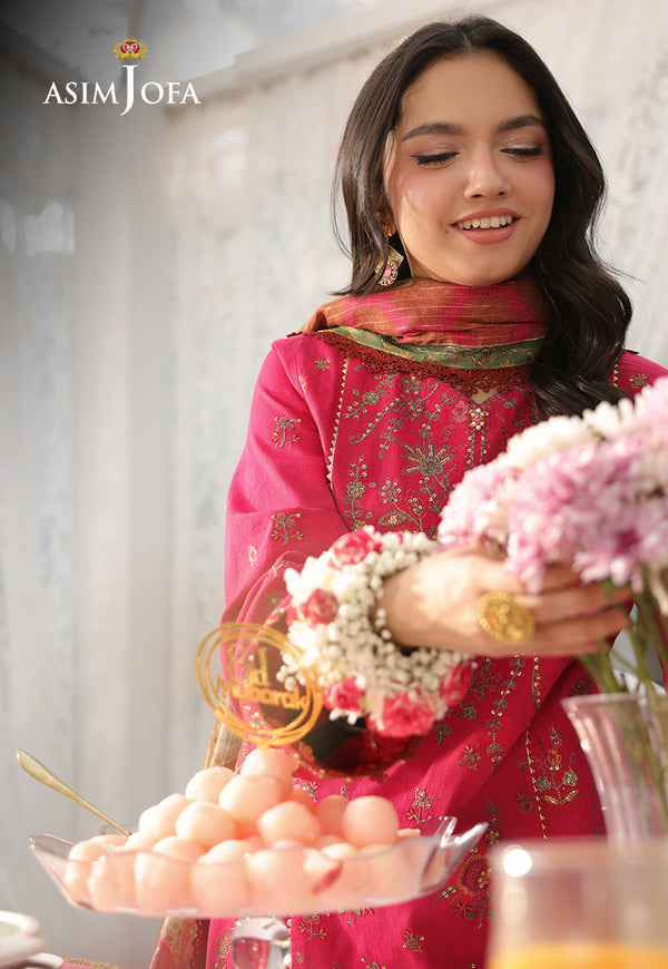 Asim Jofa | Summer Rhapsody | AJUBU-06 Embroidered Jacquard - Pakistani Designer Dress - by Asim Jofa - Type : Ladies Clothes - 100% Original at Saira Sultan