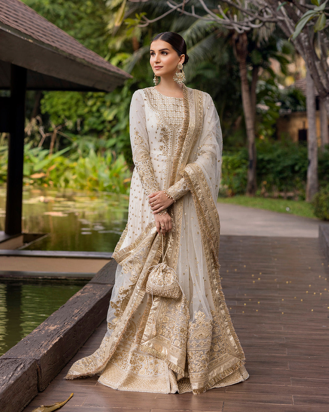 Faiza Saqlain | Zinnia Lawn 25 | Lily S Off White Lawn