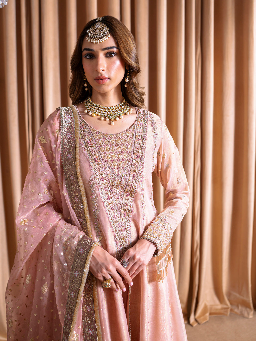 Faiza Faisal | Rema Wedding Formals 24 | Irum XL Tea Pink Masoori Net