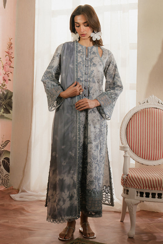 Ayzel | Armelia Printed Lawn 25 | Selviana XS Gray Lawn