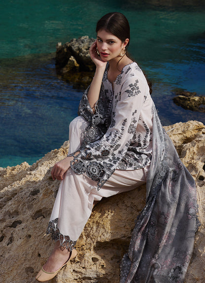 Image | Lawnkari 25 | Laleh S Powder Pink Cotton Lawn