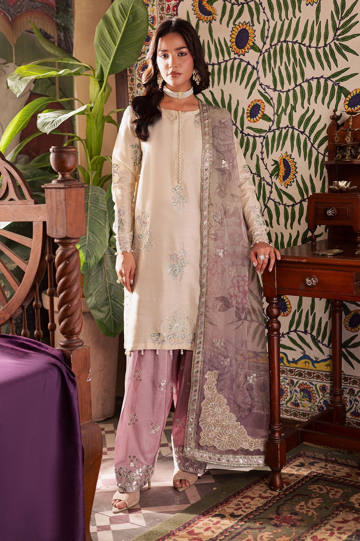 Nureh | Nur Mahal | NE-194 by Nureh - Designer Dress - Type : Ladies Clothes - Available at Saira Sultan - 100% Original 