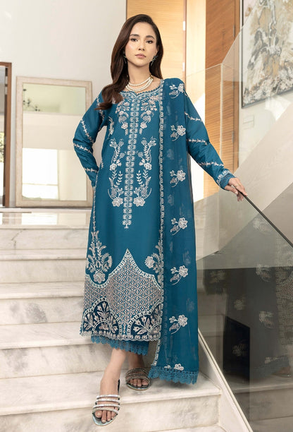 Humdum | Dilkash 25 |Dilkash - D06 XS Dark Teal Lawn