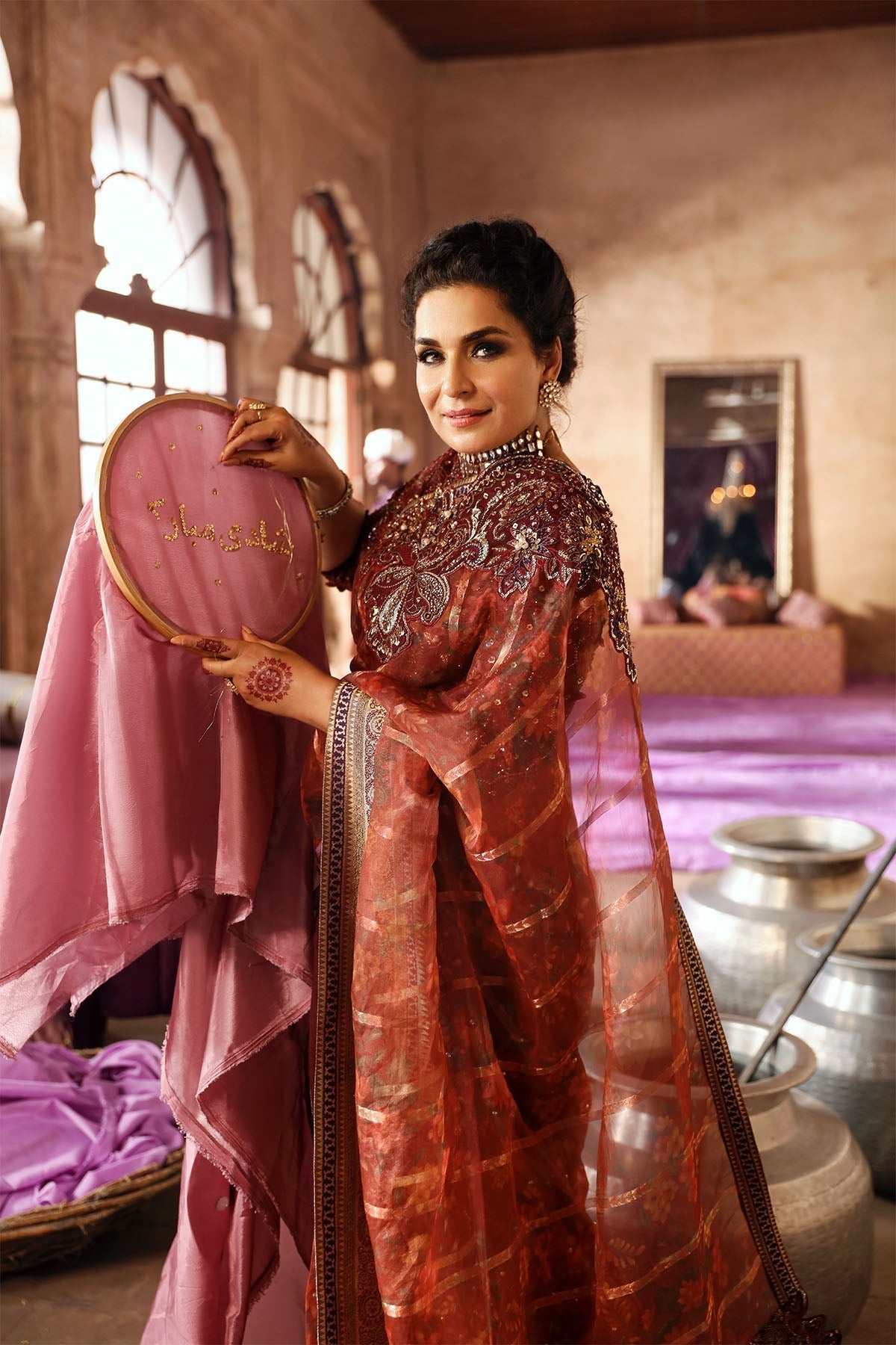 Nureh | Jhoomro Wedding Formals | NL-71 GEHNA - Pakistani Designer Dress - by Nureh | Type: Bridal - 100% Original at Saira Sultan