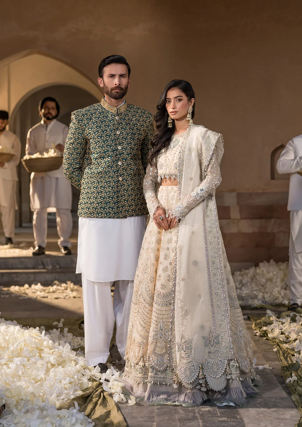 Elaf Premium | Formal Handwork Collection | EFH-06 GHAZAL L Off White Organza