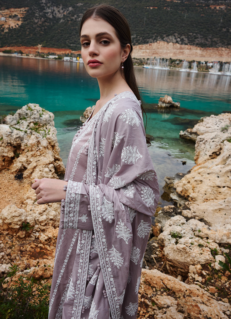 Image | Lawnkari 25 | Hazel S Dull Mauve Cotton Lawn