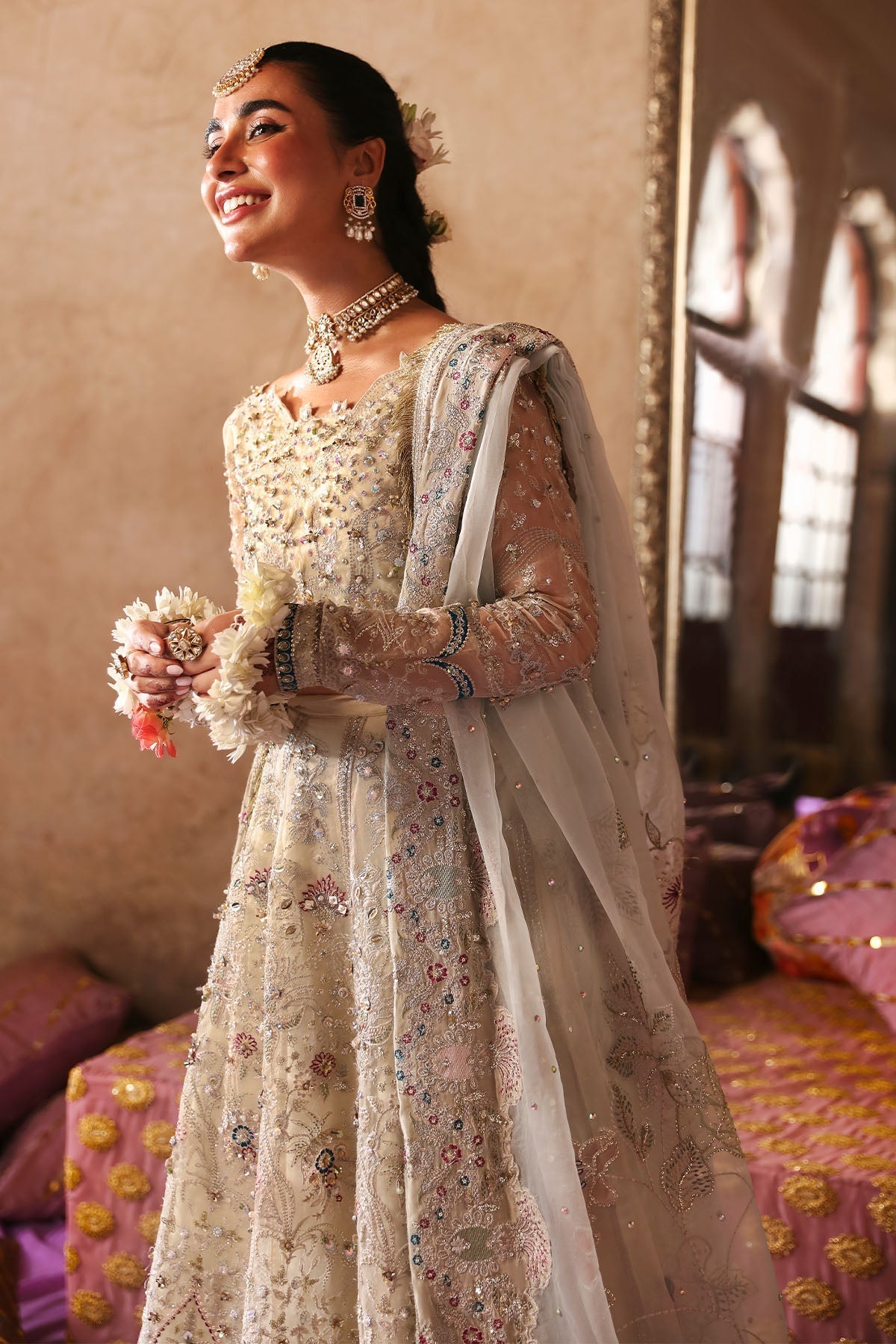 Nureh | Jhoomro Wedding Formals | NL-72 CHANDNI - Pakistani Designer Dress - by Nureh | Type: Bridal - 100% Original at Saira Sultan