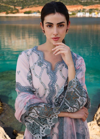 Image | Lawnkari 25 | Nehir L Pink Cotton Lawn