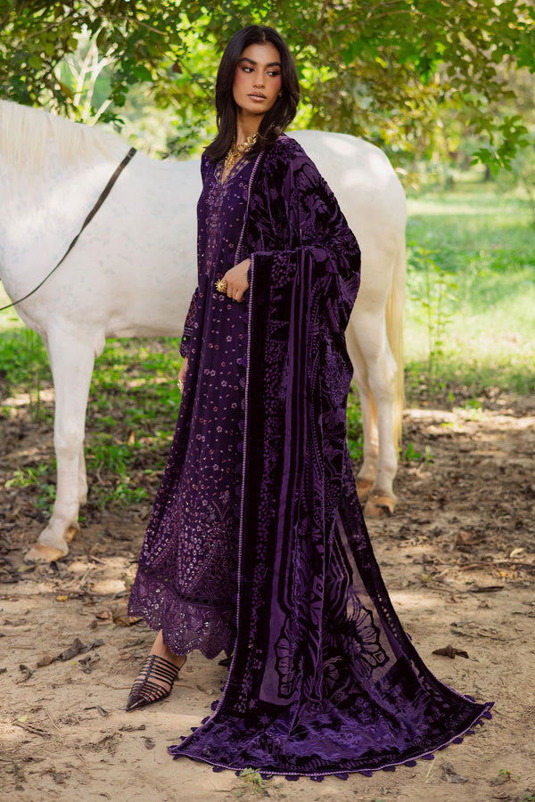 Nureh | Exclusive Leather Peach | NE-187 by Nureh - Designer Dress  - Type : Ladies Clothes - Available at Saira Sultan - 100% Original 