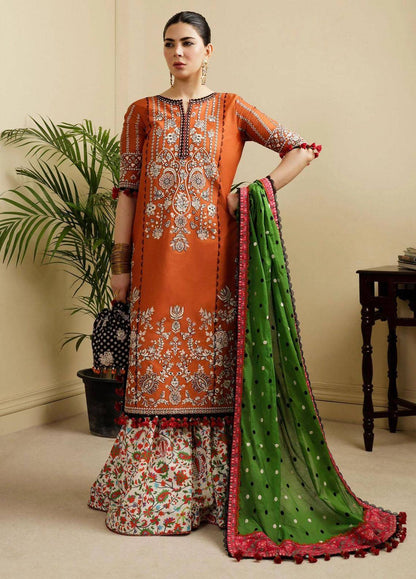 Hussain Rehar | Embroidered Lawn | STAR DUST - Pakistani Designer Dress - by Hussain Rehar | Type: Ladies Clothes - 100% Original at Saira Sultan
