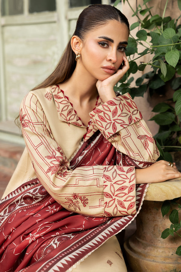 Farasha | Eminence Khaddar 25 | Sunrose by Farasha - Designer Dress - Type : Ladies Clothes - Available at Saira Sultan - 100% Original 