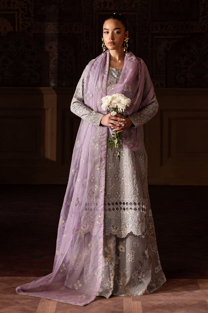 Nureh | Nur Mahal Formals | NE-142 XL Light Lavender Silk