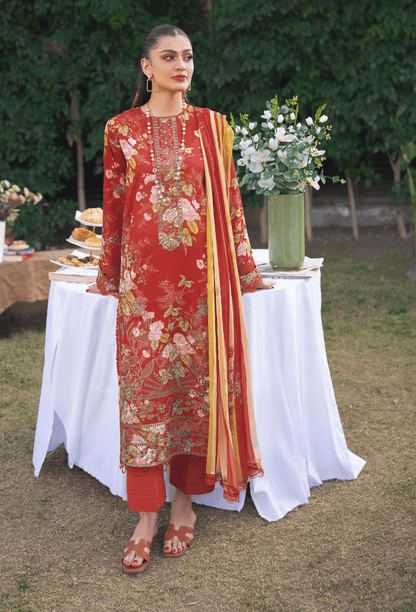 Humdum | Gardenia Lawn 24 | Printkari Lawn PLG 03 - Pakistani Designer Dress - by HumDum | Type: Luxury - 100% Original at Saira Sultan