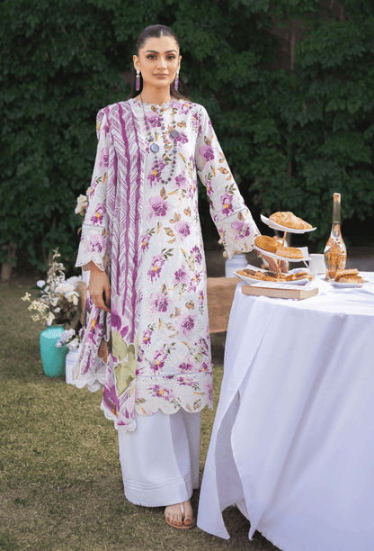 Humdum | Gardenia Lawn 24 | Printkari Lawn PLG 10 - Pakistani Designer Dress - by HumDum | Type: Luxury - 100% Original at Saira Sultan