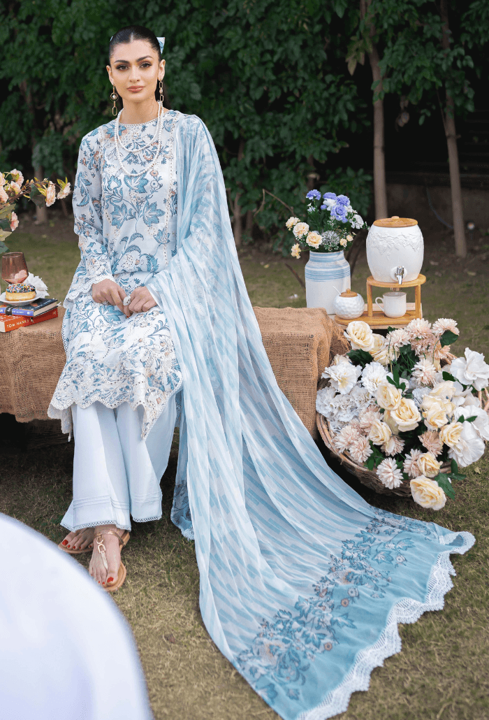 Humdum | Gardenia Lawn 24 |Printkari Lawn - PLG 08 - Pakistani Designer Dress - by HumDum | Type: Luxury - 100% Original at Saira Sultan