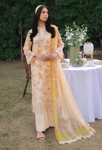 Humdum | Gardenia Lawn 24 | Printkari Lawn PLG 02 - Pakistani Designer Dress - by HumDum | Type: Luxury - 100% Original at Saira Sultan