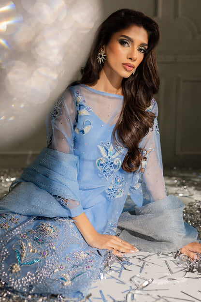 Nureh | Tiny Twinkles | Cosmic Glow TW-11 XL Denium Blue Organza