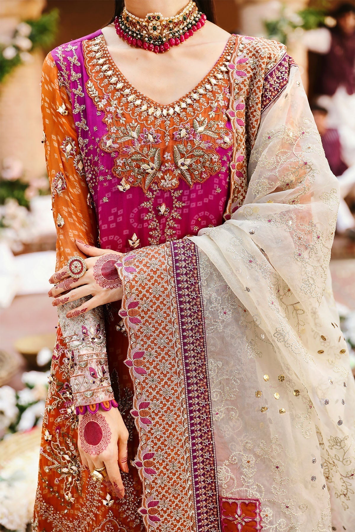 Nureh | Jhoomro Wedding Formals | NL-66 BANO - Pakistani Designer Dress - by Nureh | Type: Bridal - 100% Original at Saira Sultan