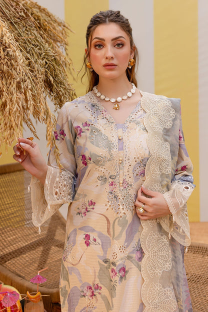 Nureh | Gardenia Lawn 25 | NSG-177 M Beige Lawn