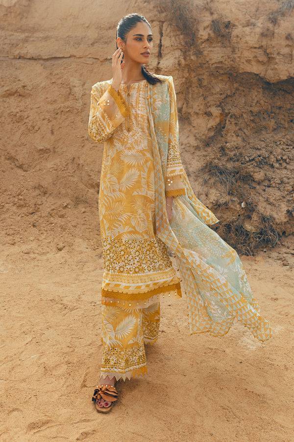 Nureh | Gardenia Lawn 24 | N-02 - Pakistani Designer Dress - by Nureh | Type: Luxury - 100% Original at Saira Sultan