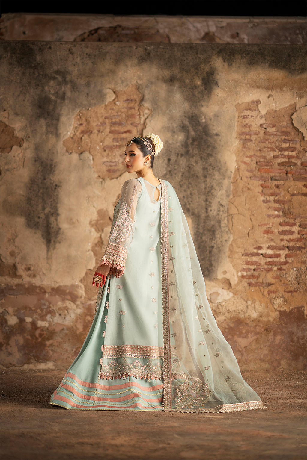 AJR Couture | Luxury Formals 24 | Nirvana S Aqua Blue Organza
