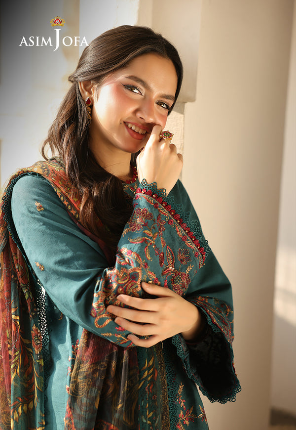 Asim Jofa | Summer Rhapsody | AJUBU-03 Embroidered Jacquard - Pakistani Designer Dress - by Asim Jofa - Type : Ladies Clothes - 100% Original at Saira Sultan