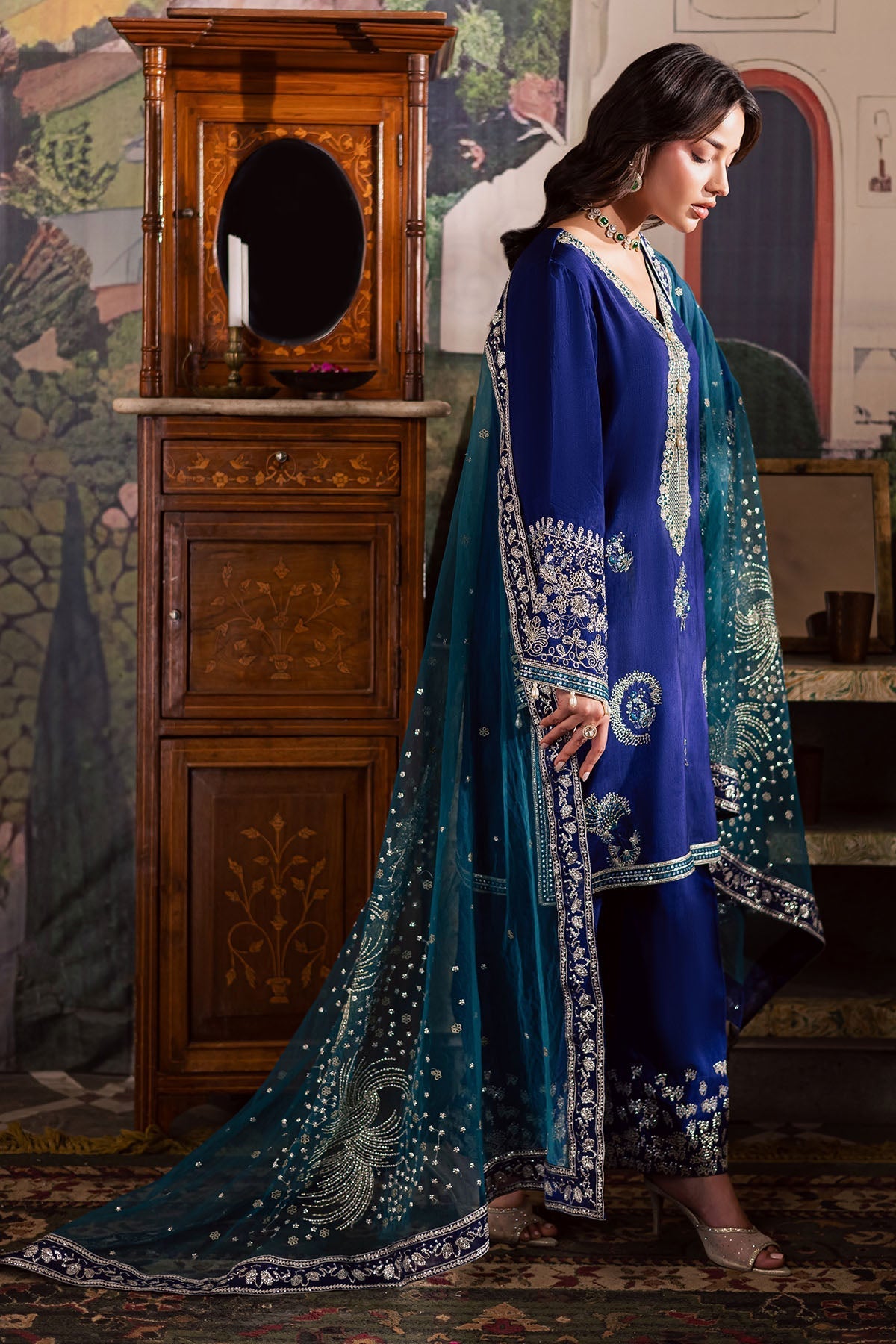 Nureh | Nur Mahal | NE-192 by Nureh - Designer Dress - Type : Ladies Clothes - Available at Saira Sultan - 100% Original 