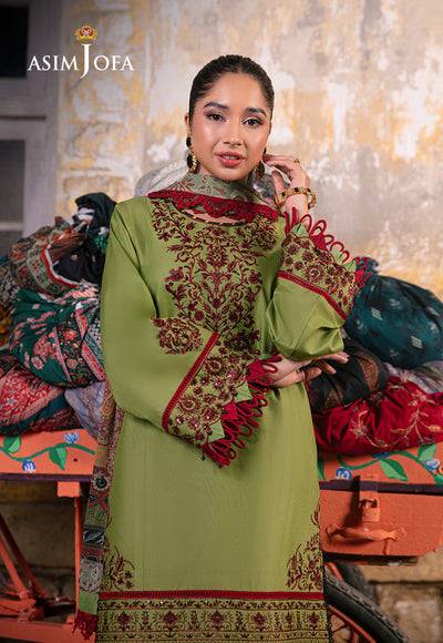 Asim Jofa | Embroidered Lawn Collection | AJAR-33 - Pakistani Designer Dress - by Asim Jofa | Type: Luxury - 100% Original at Saira Sultan