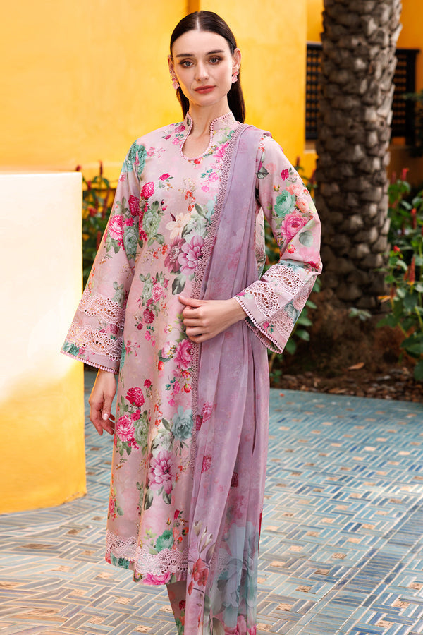Farasha | Printed Essentials | Spring Muse L Pink Lawn