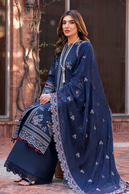 Farasha | Kaavish Lawn 24 | DEEP SAPPHIRE - Pakistani Designer Dress - by Farasha | Type: Luxury - 100% Original at Saira Sultan