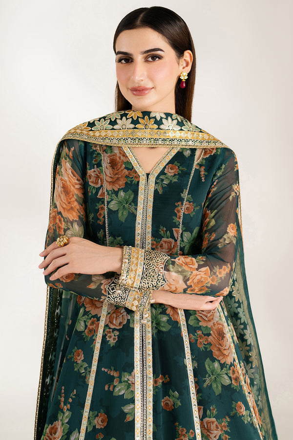 Farasha | Fiorella Formals | Teal Passion - Pakistani Designer Dress - by Farasha - Type : Ladies Clothes - 100% Original at Saira Sultan