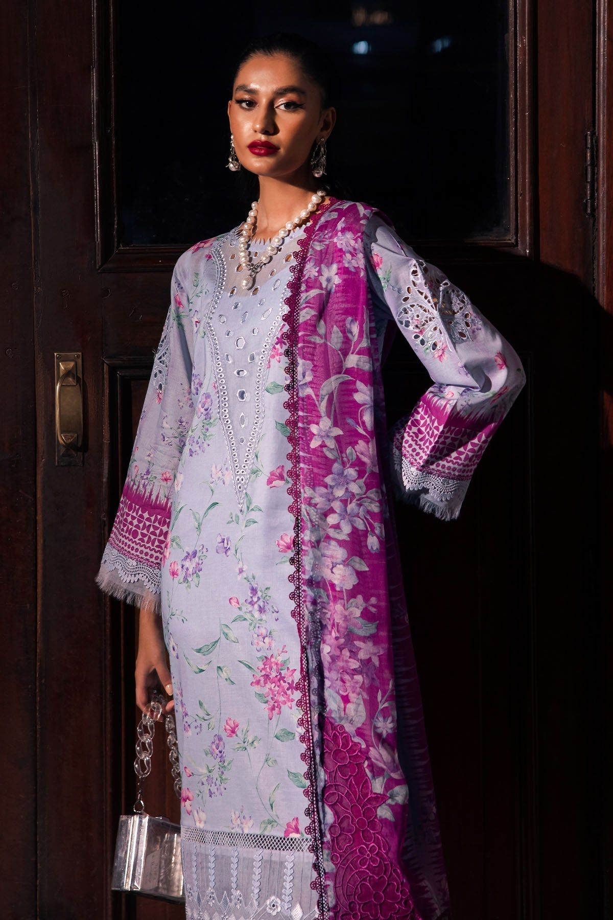 Nureh | Glam Girl Lawn | GL-17 L Lavender Lawn