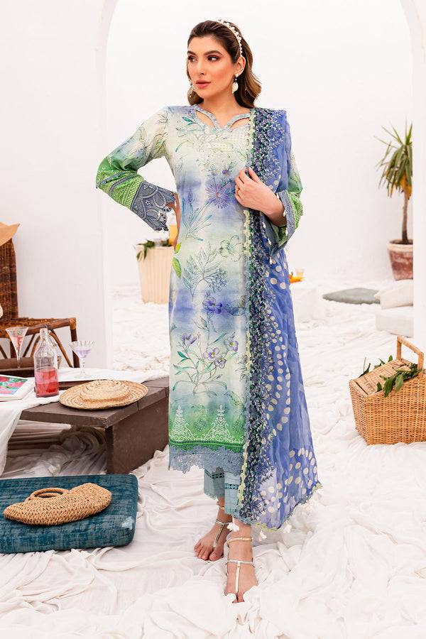 Nureh | Gardenia Lawn 24 | NSG-147 - Pakistani Designer Dress - by Nureh | Type: Luxury - 100% Original at Saira Sultan