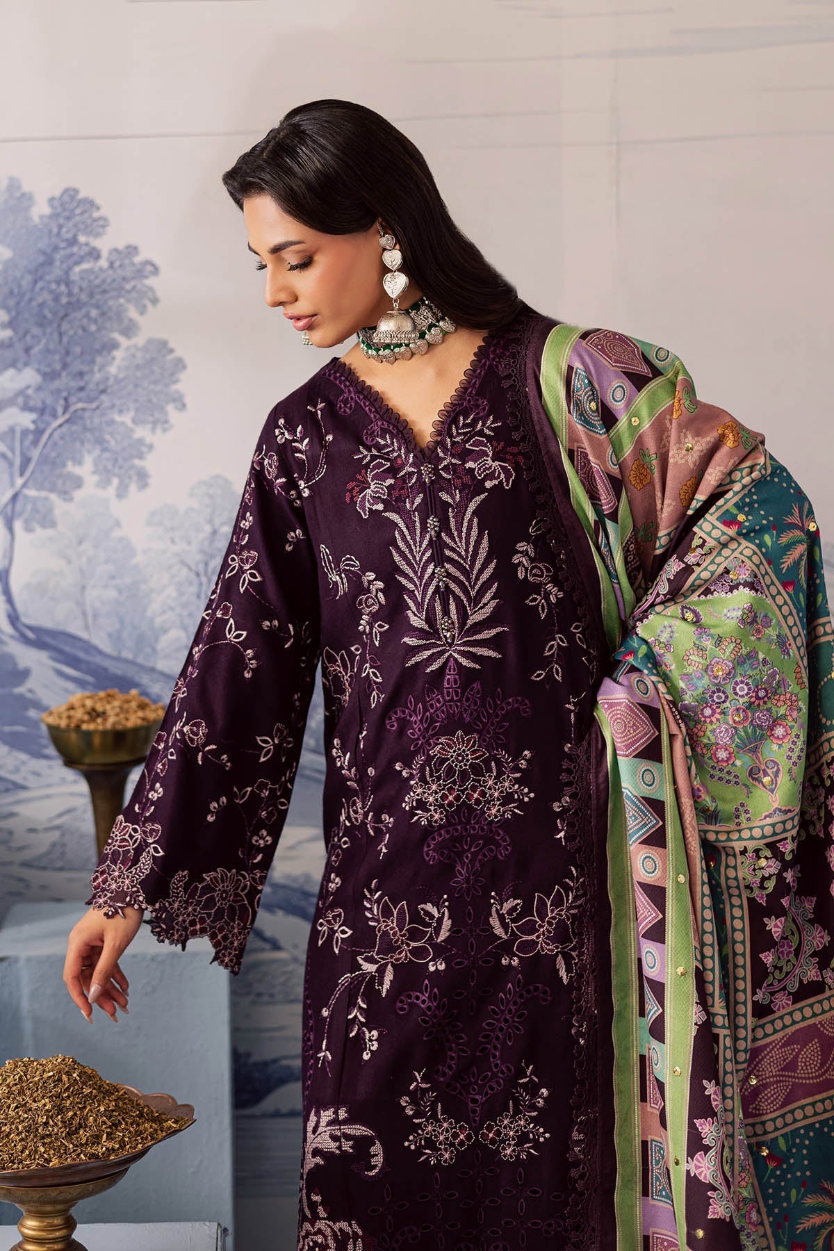 Nureh | Bazaar Luxe 25 | NE-208 by Nureh - Designer Dress  - Type : Ladies Clothes - Available at Saira Sultan - 100% Original 