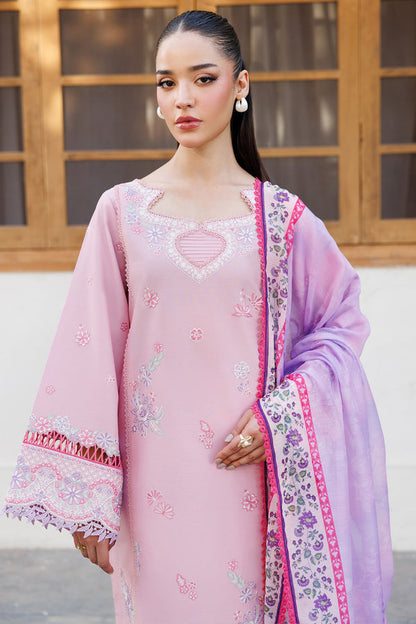 Farasha | Summer Weaves Embroidered Lawn | Petal Bloom L Lilac Lawn