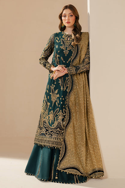Jazmin | Wedding Formals | WF'25-06 XL Deep Teal Green Chiffon
