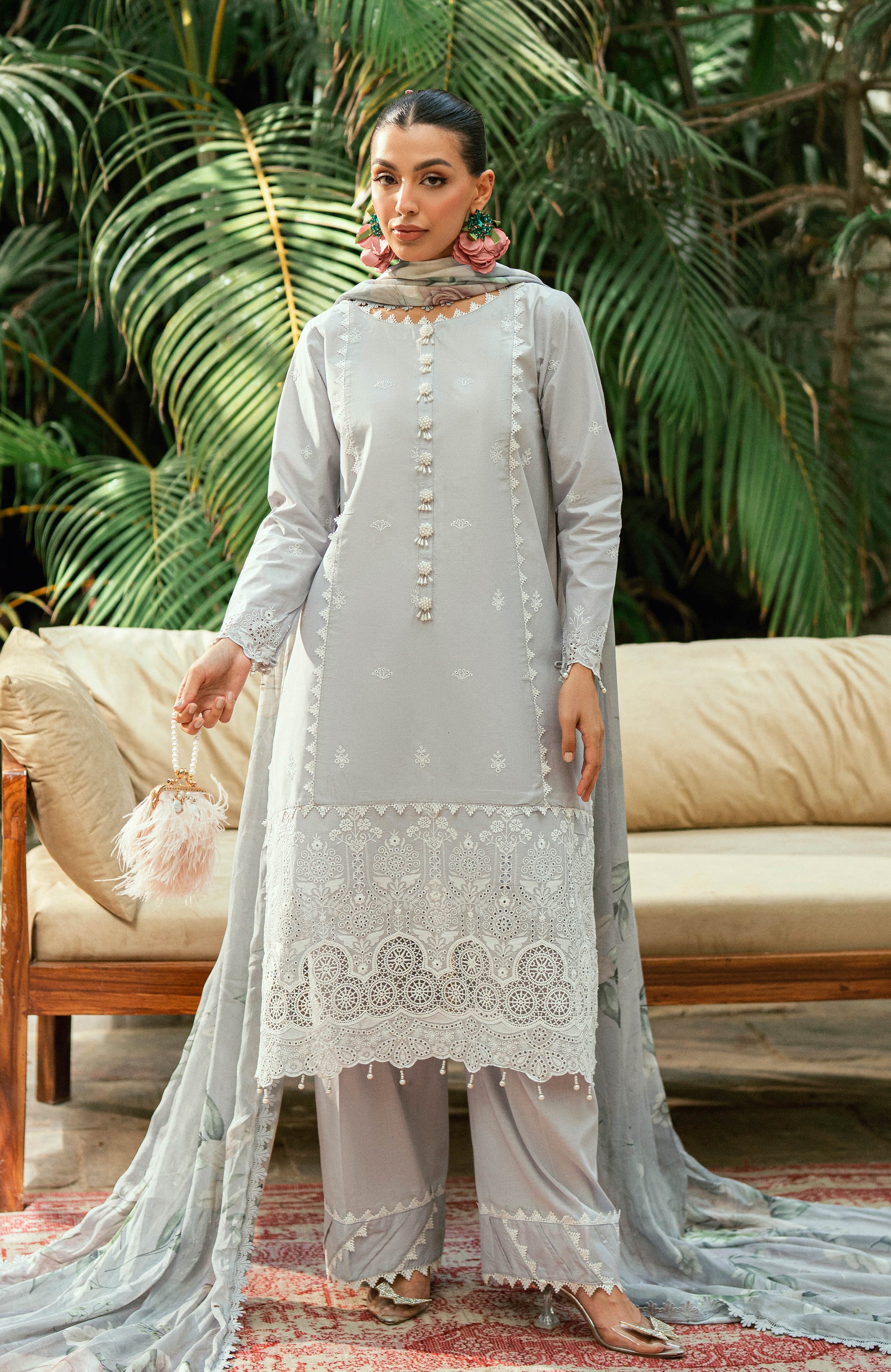 Al zohaib | Laserkari Premium Edition 25 | LKP-25-04 E - Pakistani Designer Dress - by Al zohaib - Type : Ladies Clothes - 100% Original at Saira Sultan