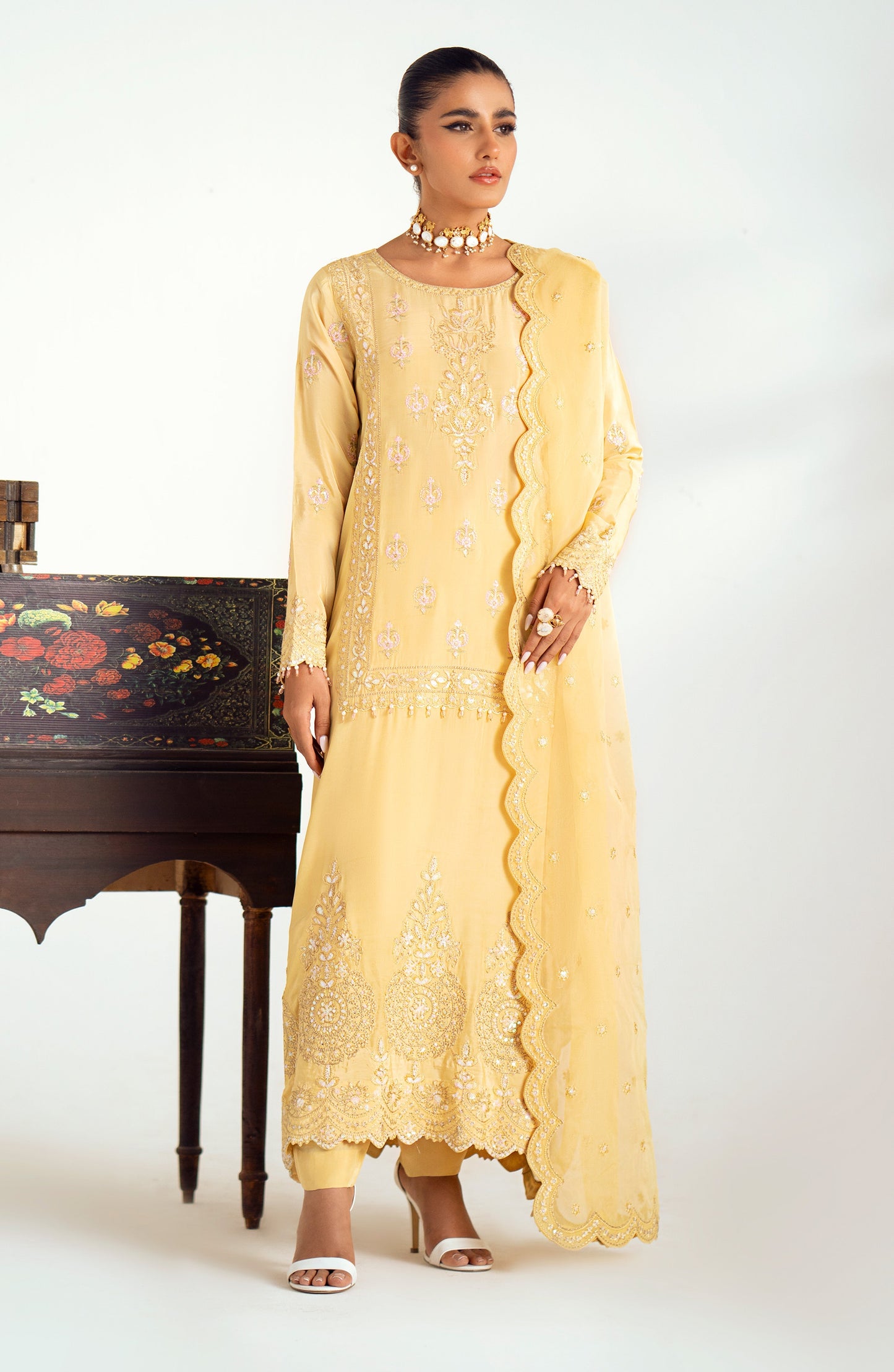 Maryum N Maria | Dastan Formals | DIARA - MS40021 - Pakistani Designer Dress - by Maryam N Maria | Type: Ladies Clothes - 100% Original at Saira Sultan