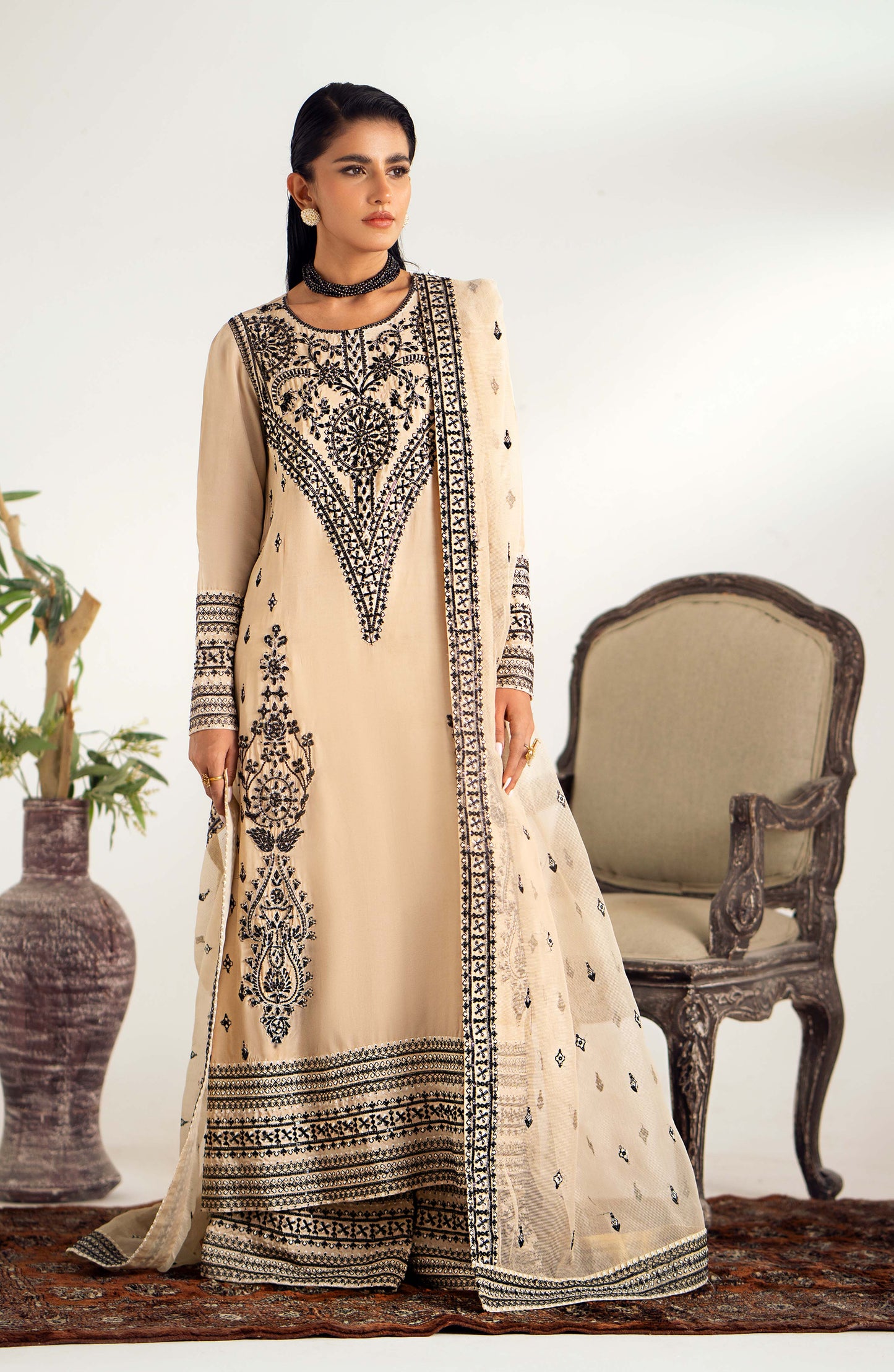 Maryum N Maria | Dastan Formals | DEYA - MS40022 - Pakistani Designer Dress - by Maryam N Maria | Type: Ladies Clothes - 100% Original at Saira Sultan