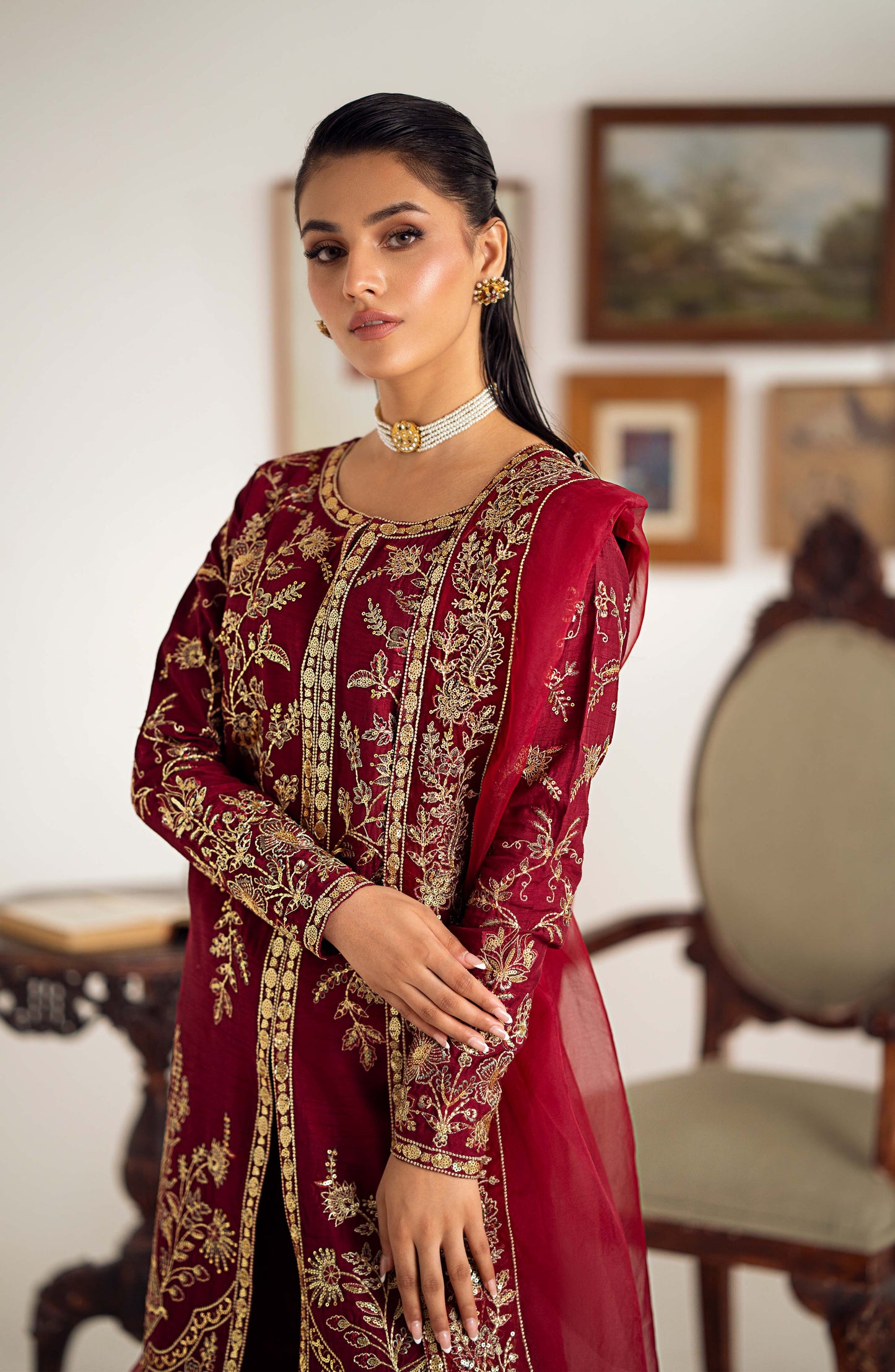 Maryum N Maria | Dastan Formals | ROSELA - MS40023 - Pakistani Designer Dress - by Maryam N Maria | Type: Ladies Clothes - 100% Original at Saira Sultan