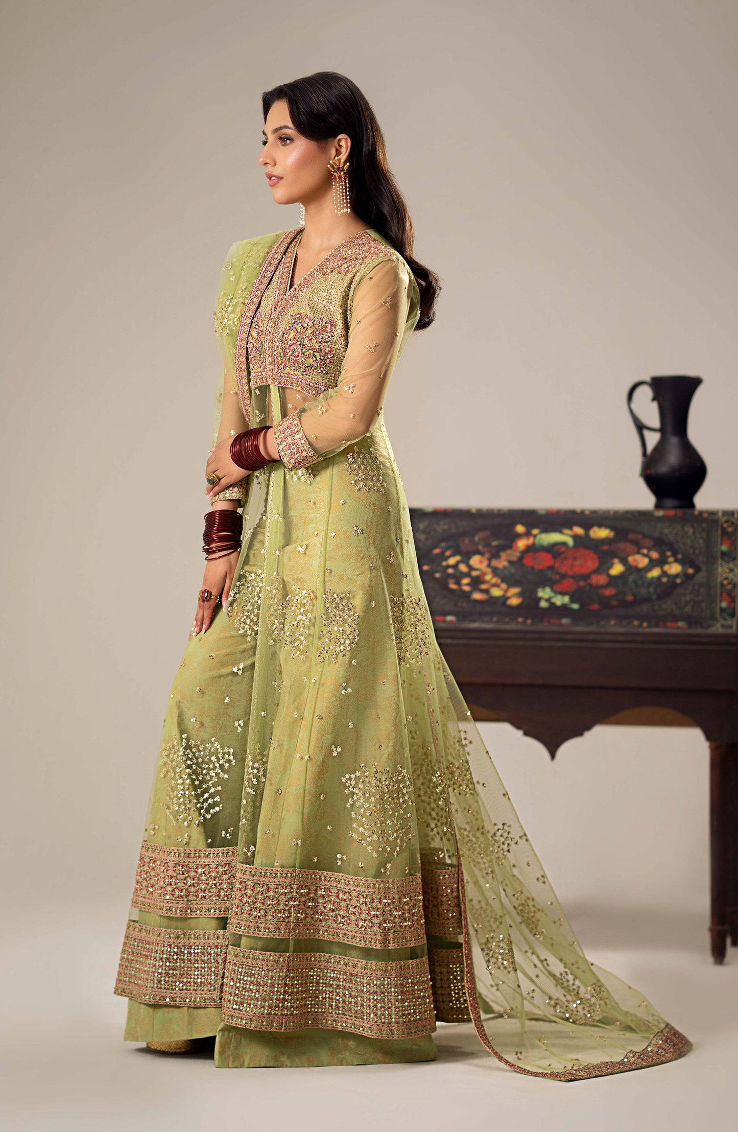 Maryum N Maria | Dastan Formals | ERINA - MS40024 - Pakistani Designer Dress - by Maryam N Maria | Type: Ladies Clothes - 100% Original at Saira Sultan