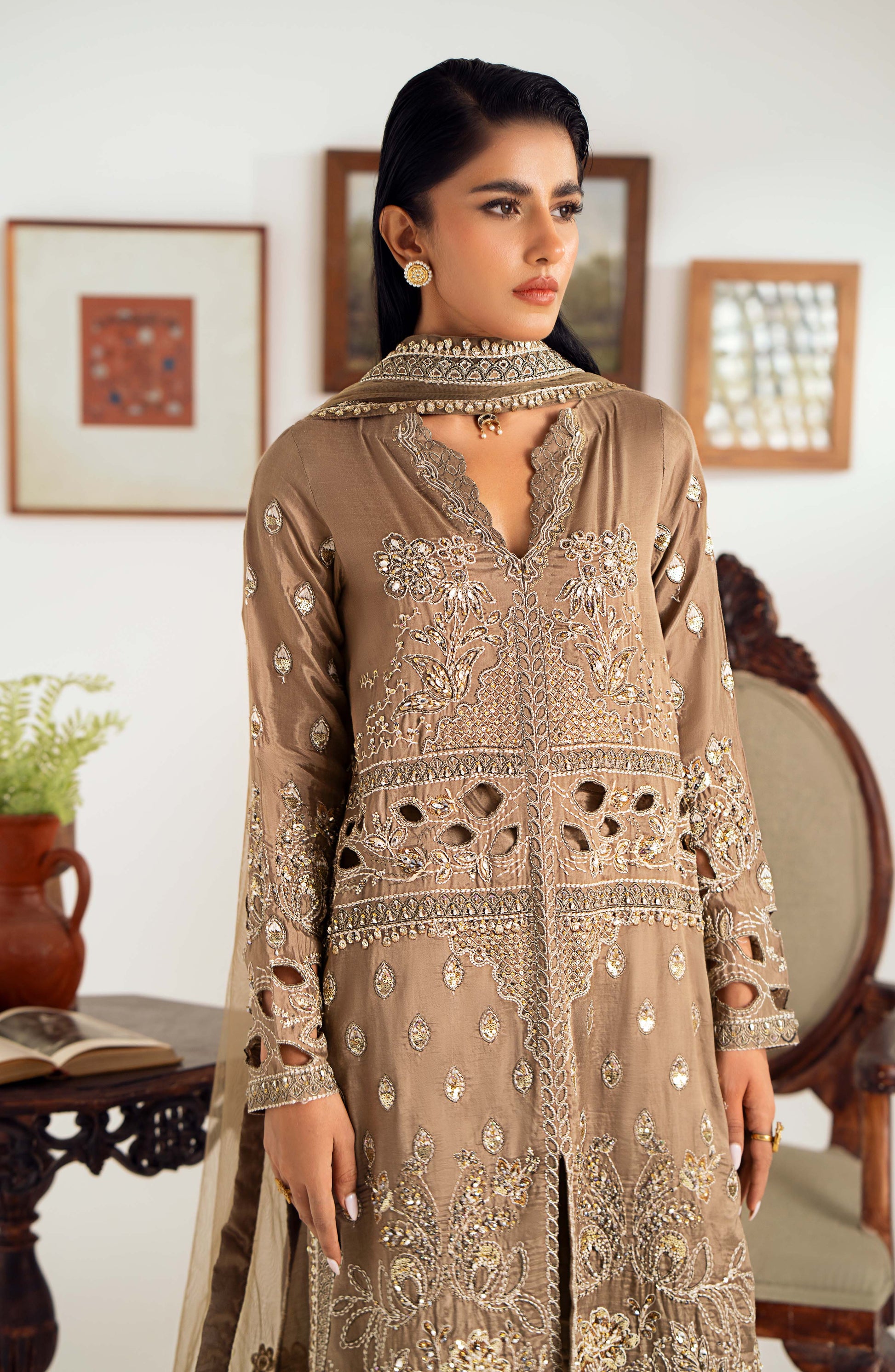 Maryum N Maria | Dastan Formals | ARELA - MS40029 - Pakistani Designer Dress - by Maryam N Maria | Type: Ladies Clothes - 100% Original at Saira Sultan