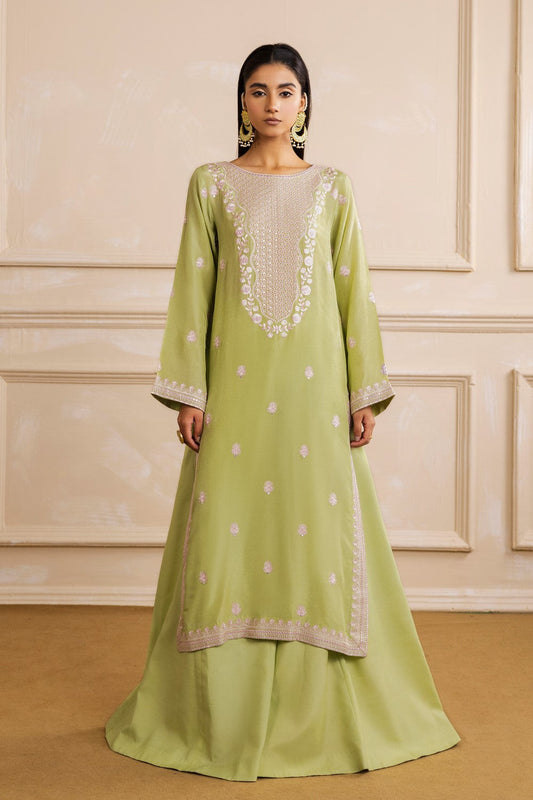 Maryum N Maria | Nora Collection | AUBREY - MW40151 S Lime Korean Silk