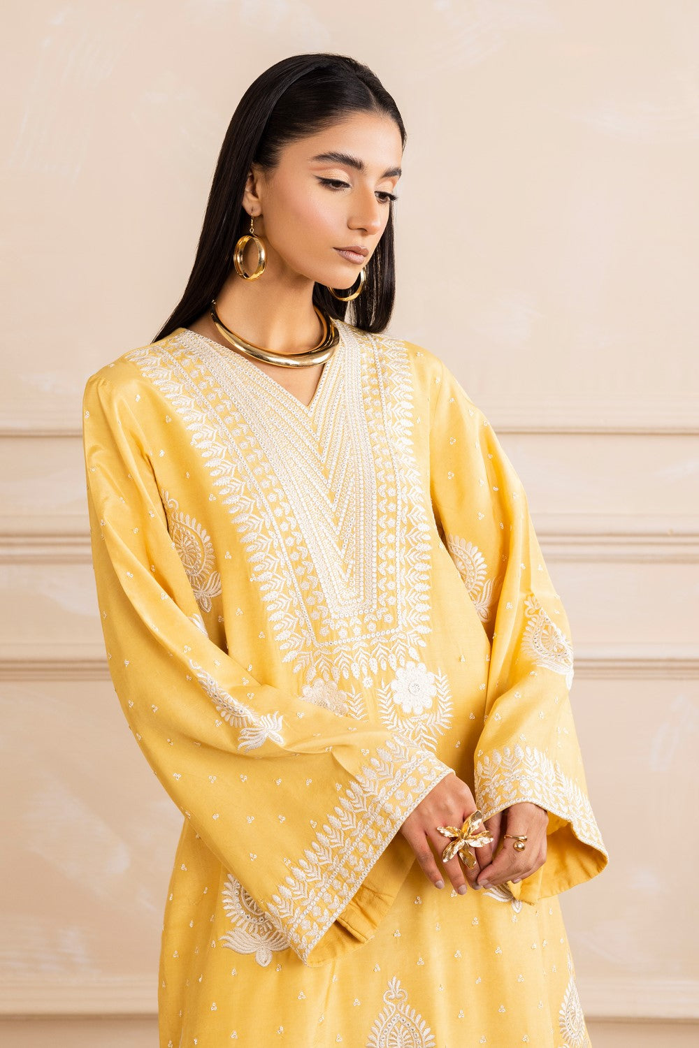 Maryum N Maria | Nora Collection | BELLA - MW40153 L Yellow Viscose Cotton