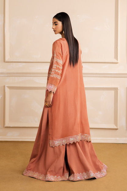 Maryum N Maria | Nora Collection | EVA - MW40156 M Peach Korean Silk