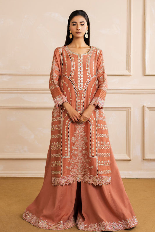 Maryum N Maria | Nora Collection | EVA - MW40156 S Peach Korean Silk
