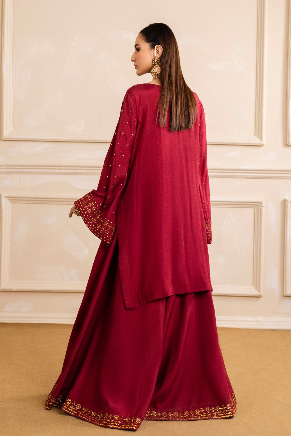 Maryum N Maria | Nora Collection | ALYSSA - MW40159 M Red Viscose Cotton